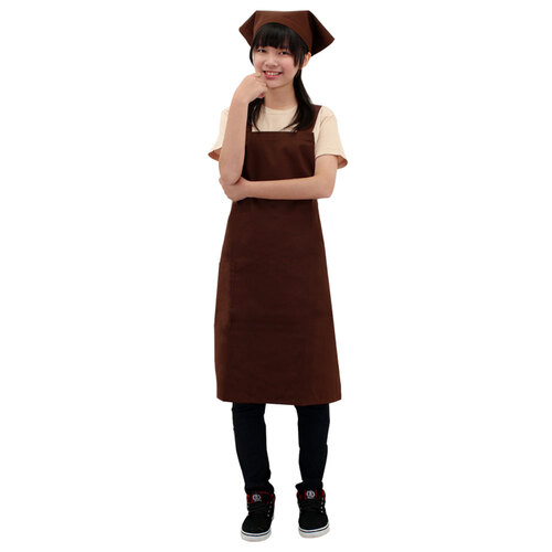 <現貨>日式圍裙-咖啡色  |商品總覽|圍裙|連身圍裙