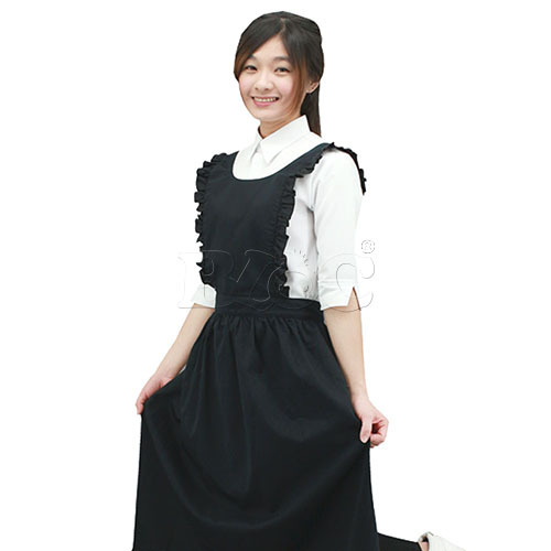 BAA242女僕式連身長款圍裙  |商品總覽|圍裙|連身圍裙