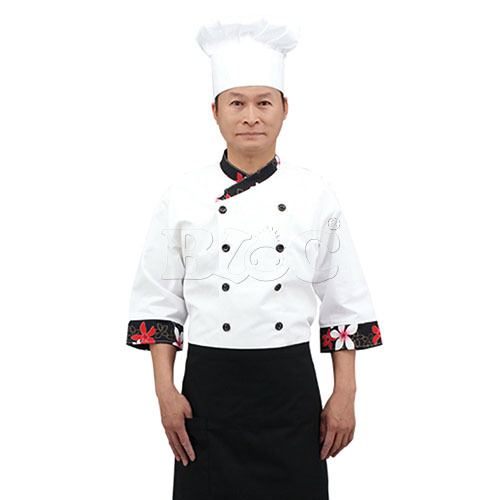 BC216花布配色日式主廚服chefwear  |商品總覽|廚師服|現貨. 訂製