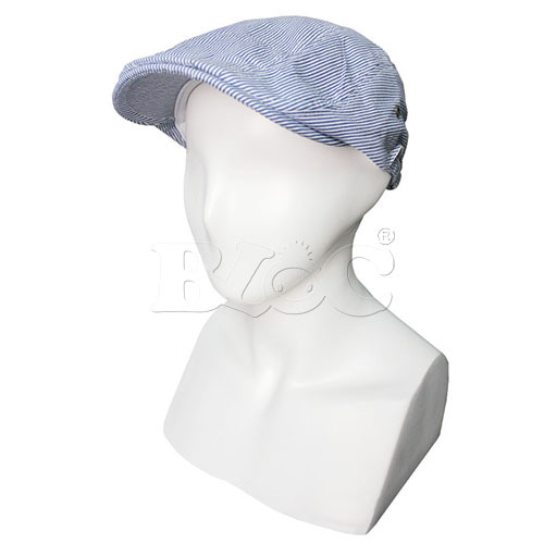 BCP551 英式鴨舌帽(小偷帽-藍白條紋)  |商品總覽|帽子/頭巾/領巾|小偷帽. 貝雷帽