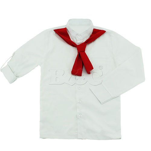 OF012水手造型領巾工作服(反摺袖扣)  |商品總覽|襯衫/工作服|襯衫. 工作服