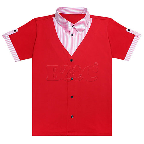 PS107001 假兩件襯衫領polo衫  |商品總覽|POLO衫|POLO素面.訂製