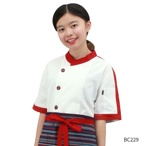 BC229剪接配色廚師服  |商品總覽|廚師服|現貨. 訂製
